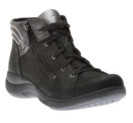 Rev Stridarc Waterproof Black Leather Ankle Boot