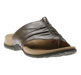 Gift Pewter Leather Thong Sandal