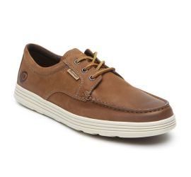 Colchester Brown Leather Moc Low Boat Shoe