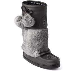 Waterproof Snowy Owl Mukluk Charcoal Winter Boot