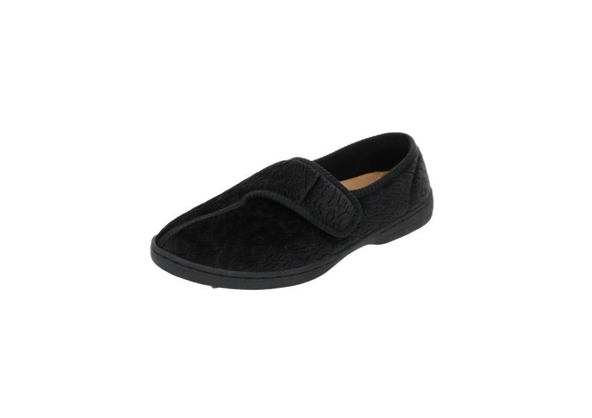 Jewel 2 Black Slipper | Walking On A Cloud