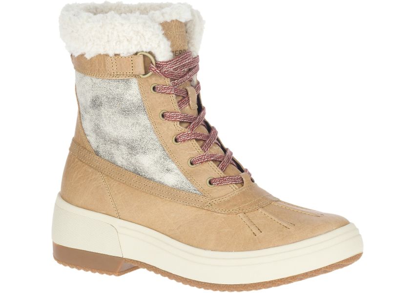Haven Mid Lace Polar Waterproof Camel Boot
