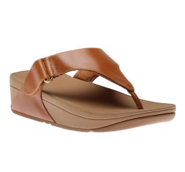 Sarna Tan Brown Leather Thong Sandal