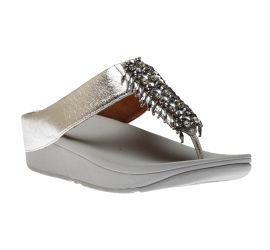 Velma Adorn Silver Thong Sandal
