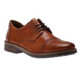 Clermont Tan Brown Leather Derby Dress Shoe 