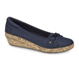 Lily Wedge Navy